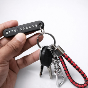 Key Ring with Phone Number